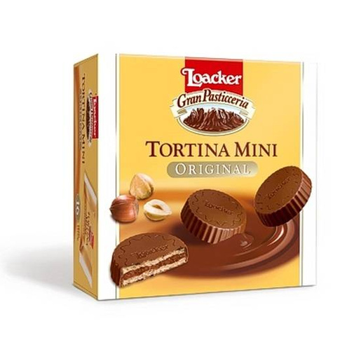 Loacker Tortina Mini Original Mini Wafle W Mlecznej Czekoladzie 144g