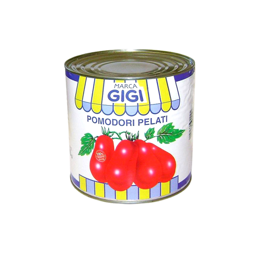 Pomodori pelati pomogold 2,5 Kg. La Rosina